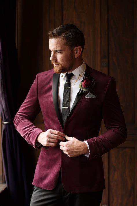 Burgundy And Gold Wedding Suit Leatha Snipes