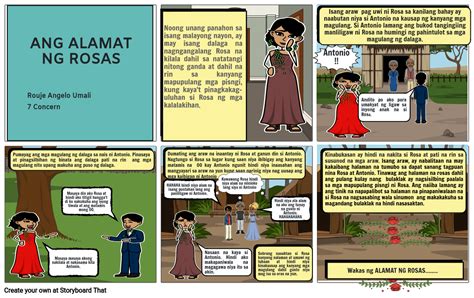 Alamat Ng Rosas Storyboard By Rouje