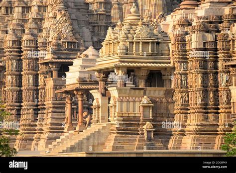 Khajuraho Temple Chhatarpur District Madhya Pradesh India Stock