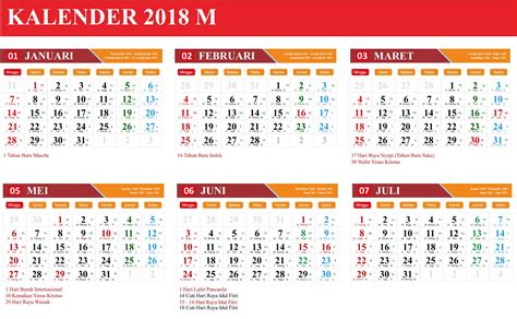 Download Gratis Template Kalender Hijriyah 2018 File Cdr Nuruddin Desain
