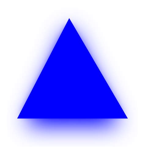 Blue Triangle Clip Art At Vector Clip Art Online Royalty