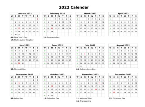 2022 Editable Calendar Downloadable Calendar 2022 Daily Desk Calendar