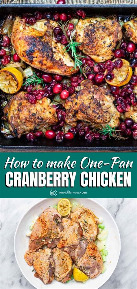 Baked Cranberry Chicken Recipe With Rosemary The Mediterranean Dish