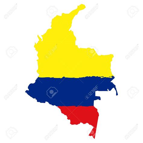 Mapa Politico Colorido De Colombia Con Capas Claramente Etiquetadas Y