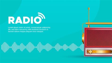Banner De Radio Con Música En Vivo Vector Premium