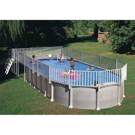 Above Ground End Deck For 18 X 33 Oval Pool Free