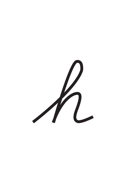 Free Printable Lowercase Cursive Letters Lowercase Cursive H Freebie