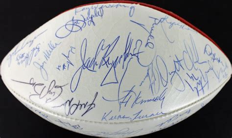 Lot Detail 1983 49ers Team Signed White Panel Football W 49