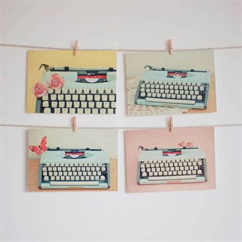 Ts For Writers Retro Postcards Typewriter Etsy Etsy Blog Vender En Etsy