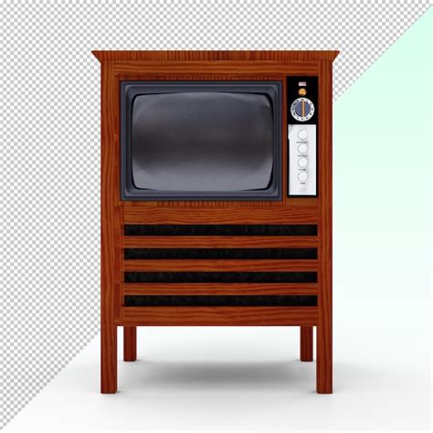 Premium Psd Antique Wooden Tv