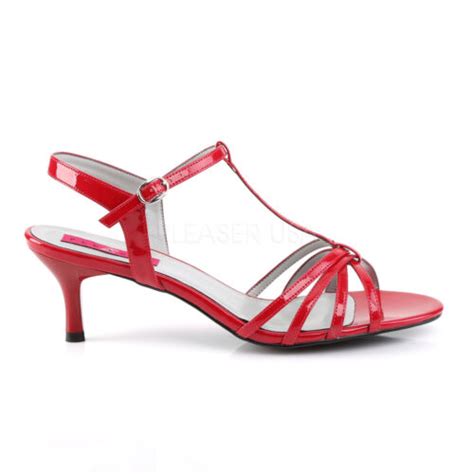 Red Sandals Low Heels Tranny Drag Mens Crossdresser Shoes Womans Size 14 15 16