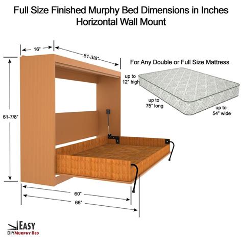 Our lightest full size wall bed so far is also the easiest to assemble. horizontal full murphy bed - Google Search … | cabin ...