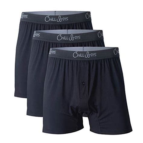 Chill Boys Soft Bamboo Mens Boxers 3 Pack Cool Comfortable Bamboo