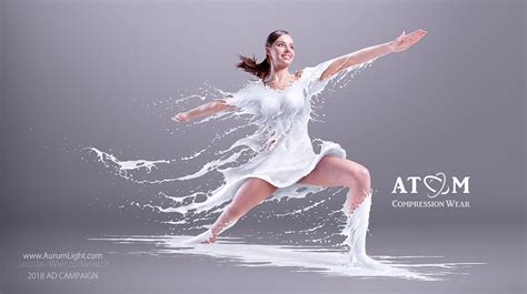 Milk Splash Skater Atom Compression Wear Ad Campaign By Jaroslav Wieczorkiewicz UK Aurum