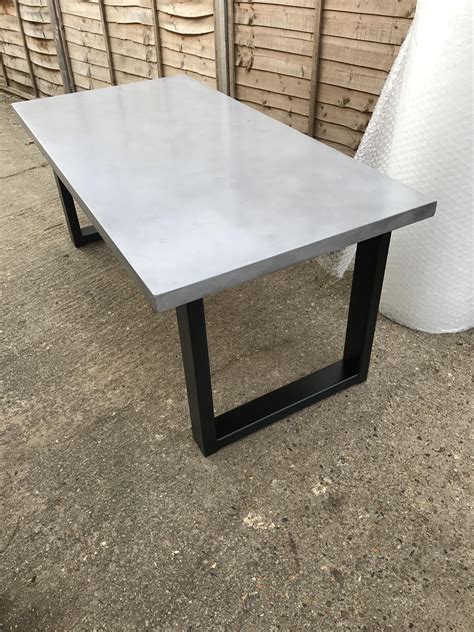 Chunky Polished Concrete Dining Table Concrete Dining Table Stone