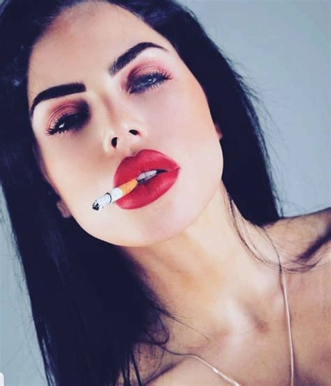 Pin On Red Lips And Smoking