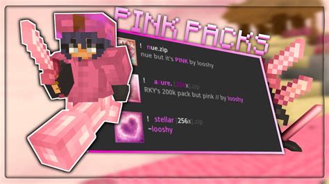 The Best Pink Bedwars Texture Packs Fps Boost Youtube