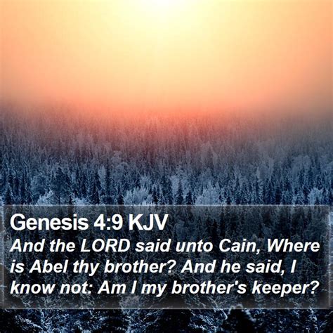 Genesis 49 Kjv And The Lord Said Unto Cain Where Is Abel Thy