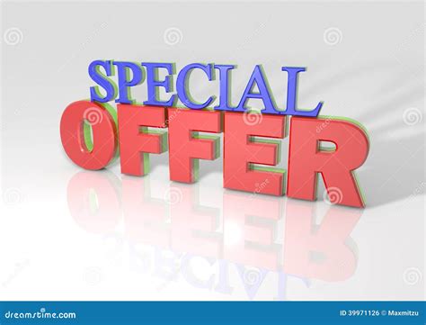 3d Special Offer Stock Illustration Illustration Of Promotion 39971126
