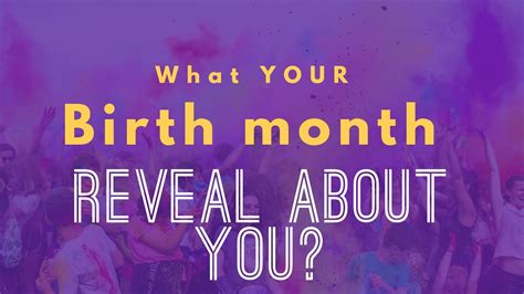 What Your Birth Month Reveals About You Youtube