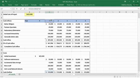 How To Calculate Npv Irr And Payback In Excel Haiper