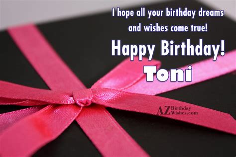 Happy Birthday Toni