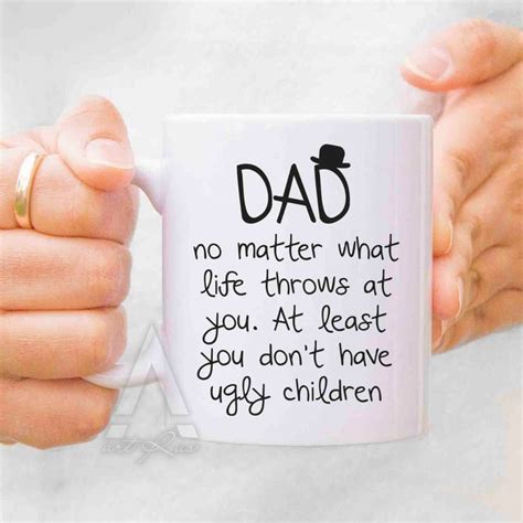 Personalized gift for dad from daughter : Fathers day gift from daughter, dad from son, dad mug, new ...