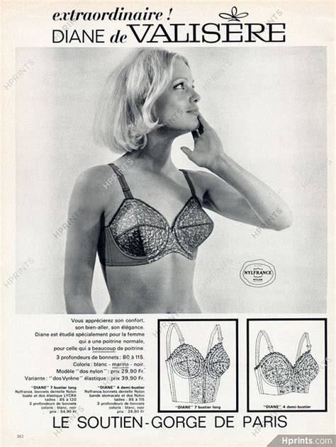 Valisère Lingerie 1964 Diane Lace Brassiere — Advertisement