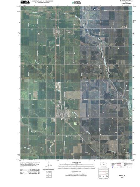 2010 Manly Ia Iowa Usgs Topographic Map Historic Pictoric