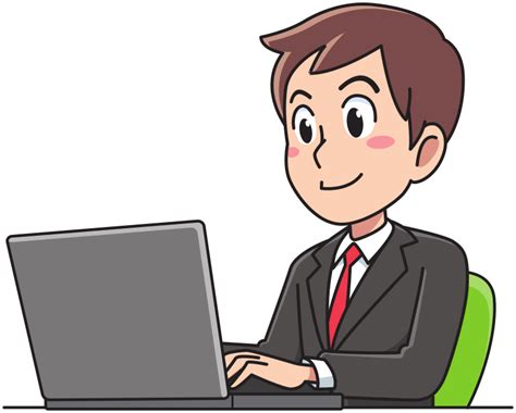 Business Man Working Openclipart