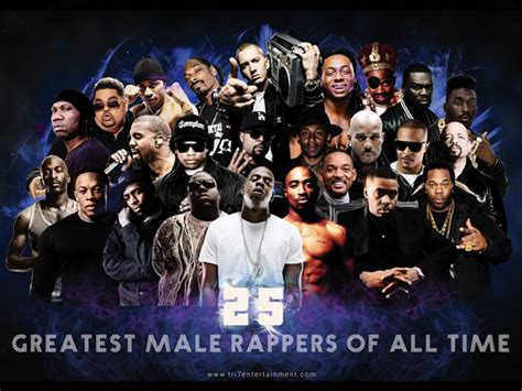 25 Greatest Male Rappers Of All Time Poster 24x18