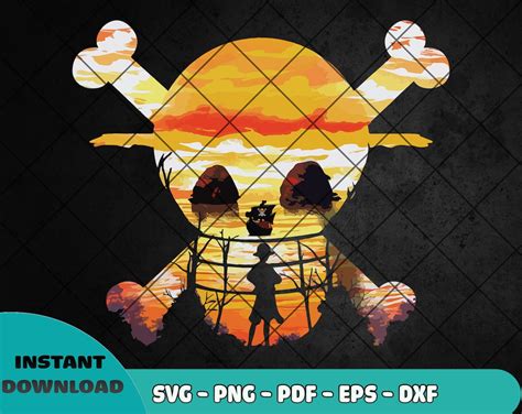 Luffy Straw Hat Pirate Svg Monkey D Luffy One Piece Svg Straw Hat