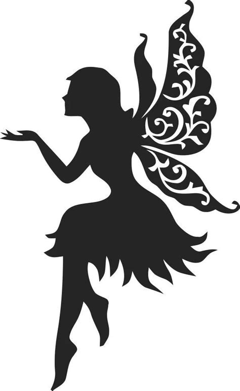 The butterfly fairy – Graphic Design Vector | Fairy silhouette, Fairy