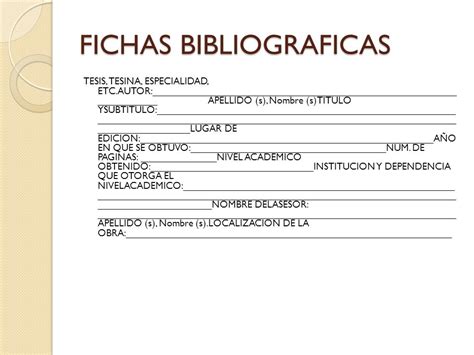 Collection Of Ejemplo De Una Ficha Bibliografica Ejemplo De Fichas Vrogue