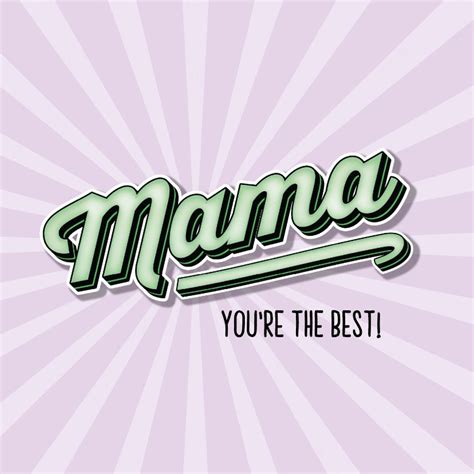 Moederdagkaart Mama Youre The Best Kaartje2go