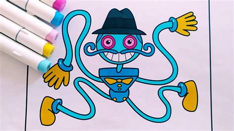 How To Draw Daddy Long Legs Poppy Playtime Cartoon Coloring Pages