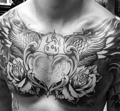 See more angel chest tattoo designs. 40 Wing Chest Tattoo Designs For Men - Freedom Ink Ideas