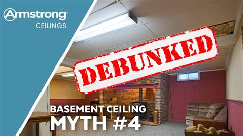 Basement Ceiling Myths Busted Myth Four Saggy Ceilings Armstrong