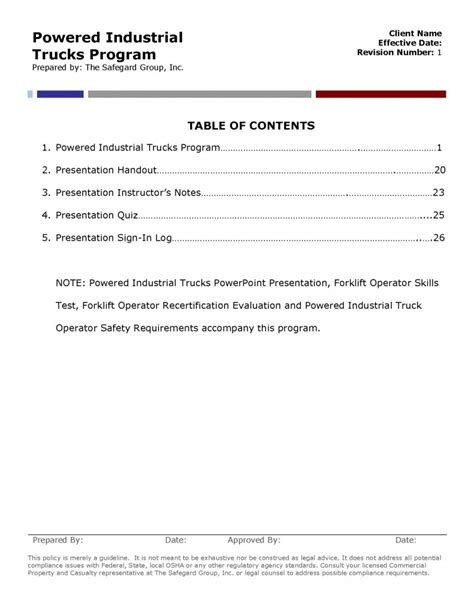 Free training certificate template findspeed. Template-Forklift_Opr_Program-Training_Req-032515_Page_01 | The Safegard Group, Inc.The Safegard ...