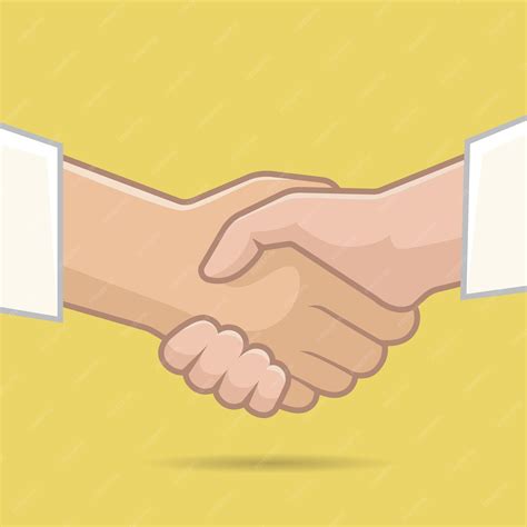 Premium Vector Handshake Vector Illustration