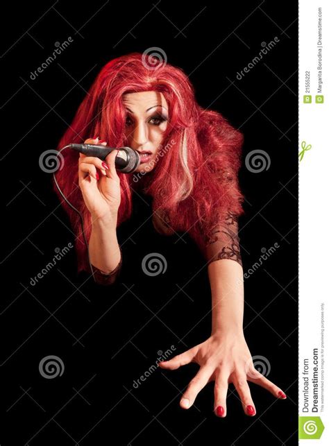 Drag Queen Man Dressed As Woman Stock Photography