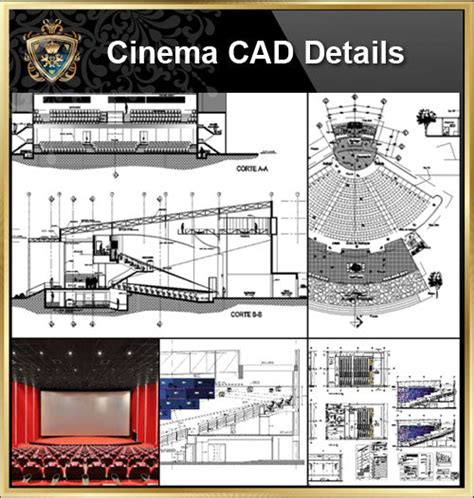 Theater Cad Design Free Cad Blocksdrawingsdetails