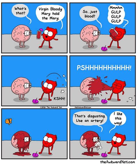 pin by dusty on the awkward yeti awkward yeti heart and brain comic funny comics