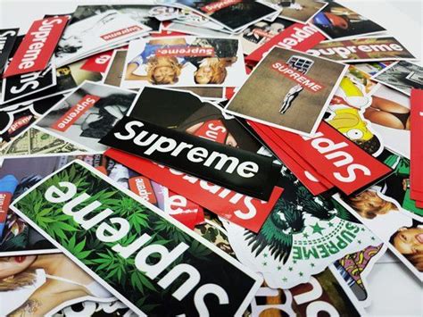 This Supreme Sticker Pack Contains A Variety Of Supreme Stickers For