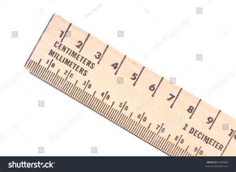 Choose an appropriate tool for the following measurement situation. Wooden Ruler In Metric Measurements. Stock Photo 4787680 : Shutterstock