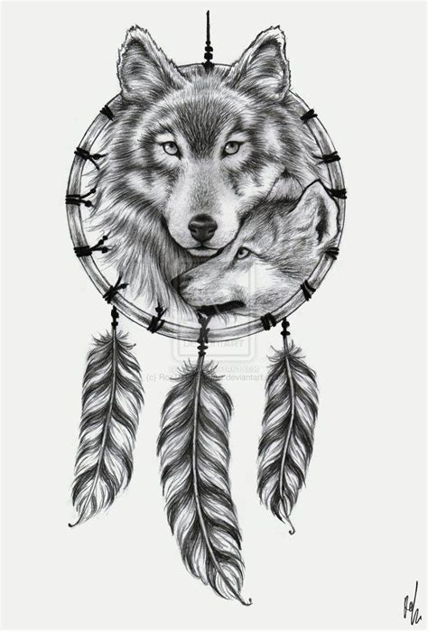 Wolf Dreamcatcher Tattoo By Decaymyfriend On Deviantart Tribal Tattoos