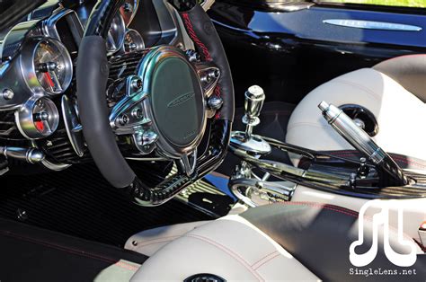 Able to seat up to two passengers, the huayra's interior has a look that's distinctly artisanal. SingleLens/Concorso-Italiano 2012/049_Pagani-Huayra ...