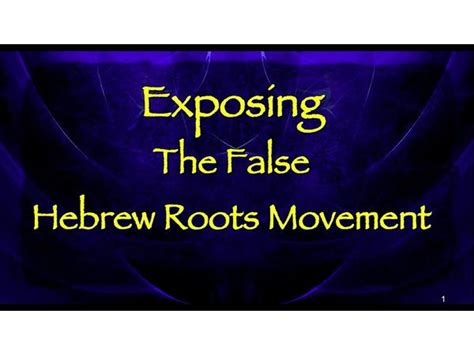 The Dangers Of The Hebrew Roots Movementchristian Hebrewismmessianic