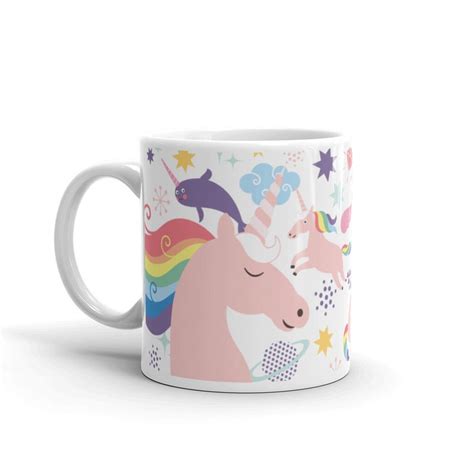 Unicorn Coffee Mug Unicorn Lover T Cute Unicorn Mug T Etsy
