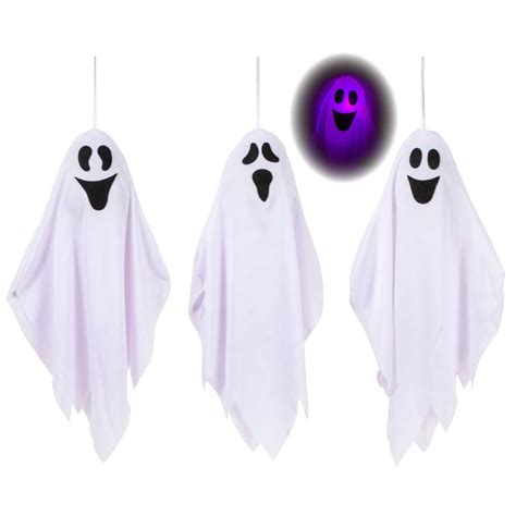 Halloween Hanging Decoration Light Up Ghost Randomized Style Per Pack Walmart Canada